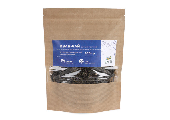 Анализ продукта Иван-чай (Кипрей) ферментированный крупный, 100 гр