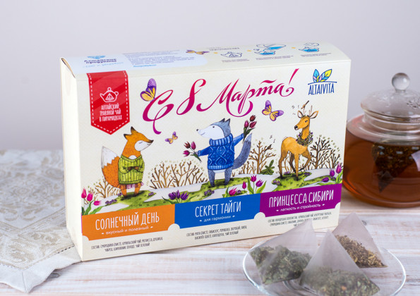 Анализ продукта Подарочный набор алтайского травяного чая «С 8 марта»