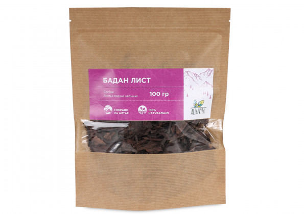 Анализ продукта Бадан (лист)