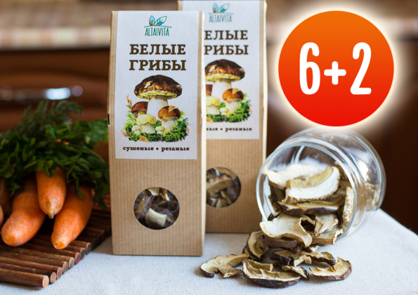 Анализ продукта Белые грибы, сушеные, резаные, 40 г