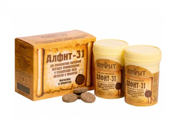 Анализ продукта Фитосбор в брикетах Алфит-31 для профилактики нарушений мозгового кровообращения, 120г