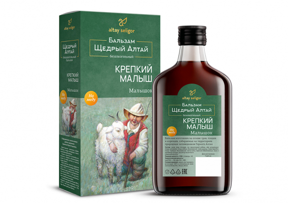 Анализ продукта Бальзам «Малышок» крепкое здоровье вашего ребенка 250 мл, Алтай-Селигор