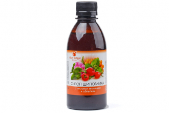 Сироп шиповника с листьями земляники и облепихи (для иммунитета) 250 мл, Алтай-Селигор