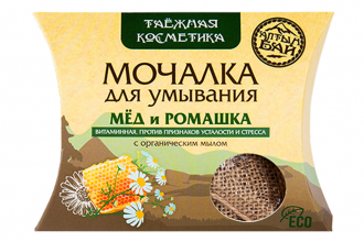 Мочалка для умывания «Мёд и ромашка», 60 г ТМ Алтын Бай