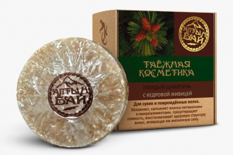 Твердый шампунь c кедровой живицей 60г ТМ Алтын Бай