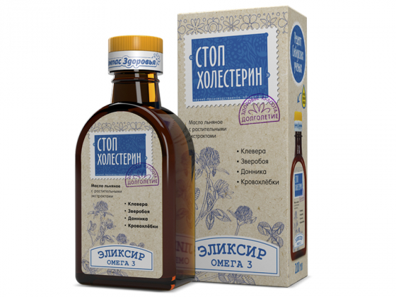 Анализ продукта Эликсир «Стоп Холестерин», 200 мл ТМ Компас Здоровья