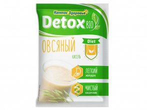 Кисель Detox bio Diet Овсяный, 25 г ТМ Компас Здоровья