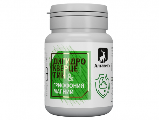 Анализ продукта «Гриффония + Магний В6» с дигидрокверцетином,  60 капсул ТМ Алтаведъ