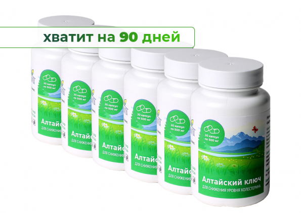 Анализ продукта Алтайский ключ, 30 капсул по 500 мг. Набор из 6 шт