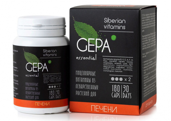 Анализ продукта Мицеллярный комплекс Gepaessential для печени, 180 капсул ТМ Siberian Vitamins