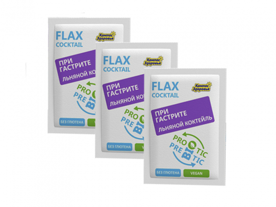 Анализ продукта Коктейль льняной при гастрите, 10 г ТМ Компас Здоровья Набор из 3 штук