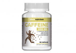 Кофеин, 200 мг, 90 капсул aTech