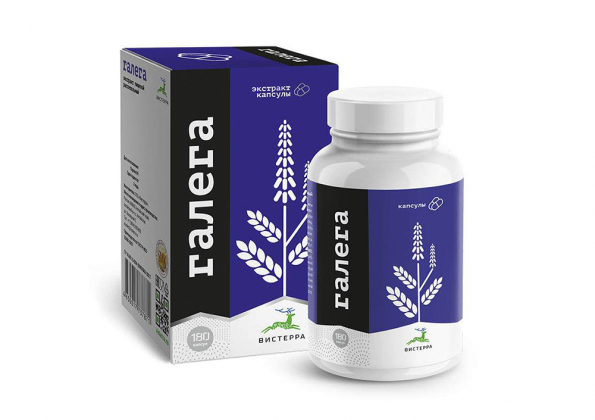 Анализ продукта Галега экстракт в капсулах, 180 шт ТМ Вистерра