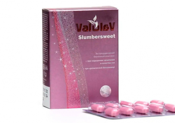 Анализ продукта ValulaV Slumbersweet при расстройствах сна, 30 таблеток по 800 мг, Сашера-Мед