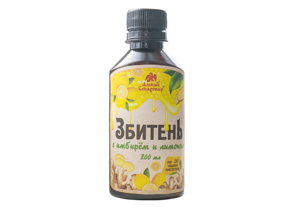Анализ продукта Сбитень Збитень с имбирем и лимоном 200 мл, Алтай-Старовер