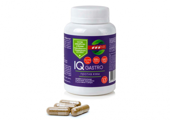 Анализ продукта Комплекс растительных концентратов IQgastro, 84 капсул, Сиб-Крук