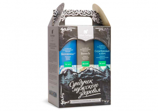 Подарочный набор Сундучок мужского здоровья, 750 мл Алтай-Селигор