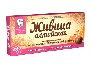 Живица Алтайская с пчелиным воском и прополисом, 4 шт. ТМ Алтайский Нектар
