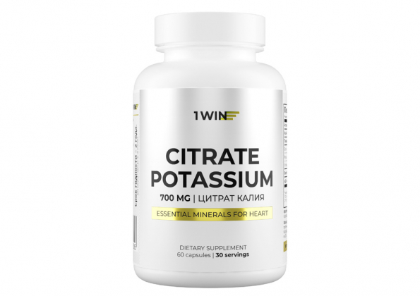 Анализ продукта Калий цитрат, 60 капсул, 1WIN