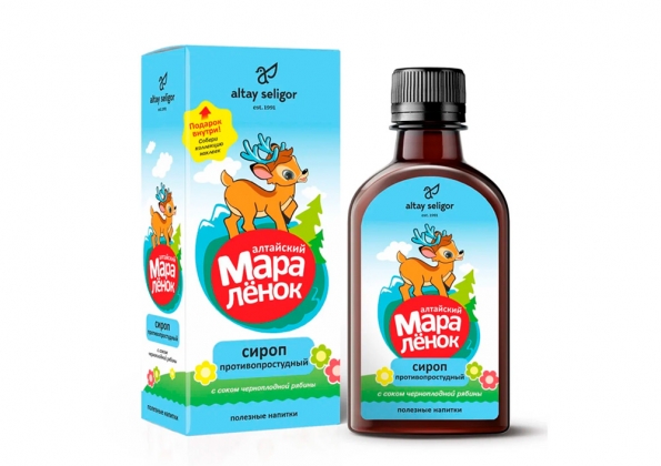 Анализ продукта Сироп противопростудный Алтайский мараленок 200 мл, Алтай-Селигор
