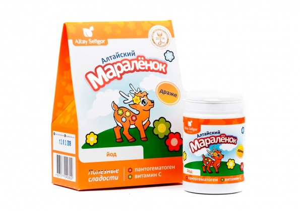 Анализ продукта Драже Алтайский мараленок с пантогематогеном и йодом, Алтай-Селигор
