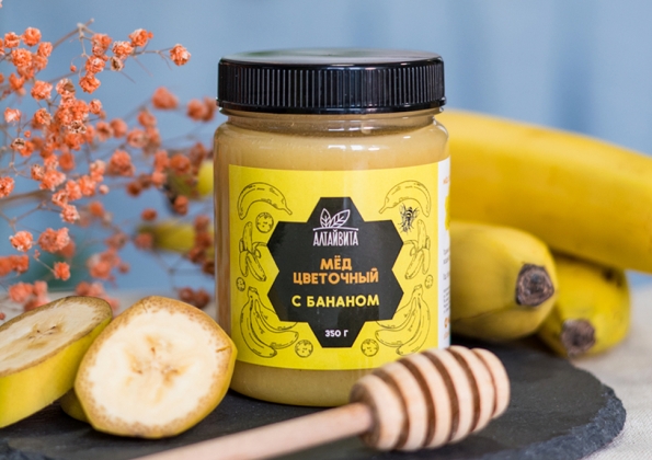 Анализ продукта Цветочный мед с бананом, 350 г