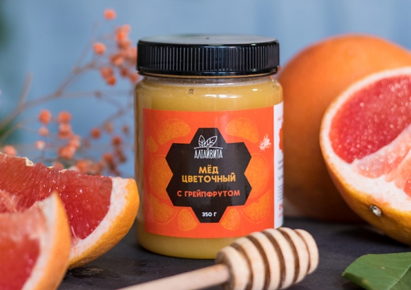 Анализ продукта Цветочный мед с грейпфрутом, 350 г