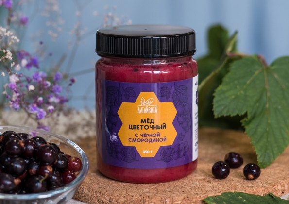 Анализ продукта Цветочный мед с ягодой черной смородины, 350 г