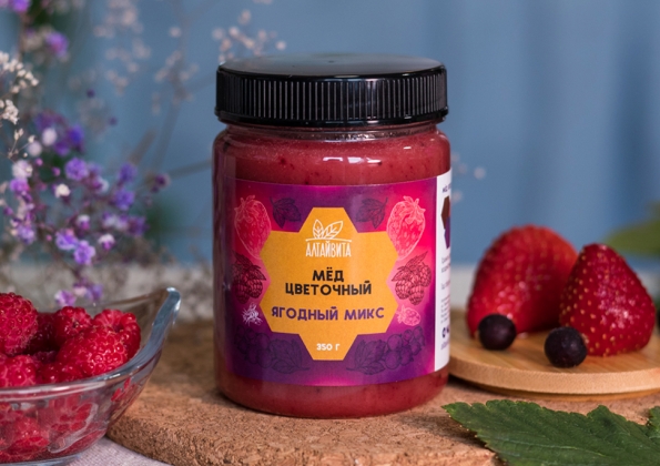 Анализ продукта Цветочный мед ягодный микс, 350 г