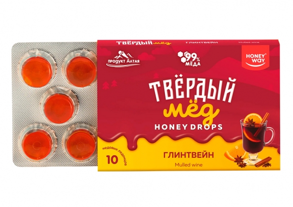 Анализ продукта Карамель медовая «Твердый мед» со вкусом глинтвейна, HoneyWay
